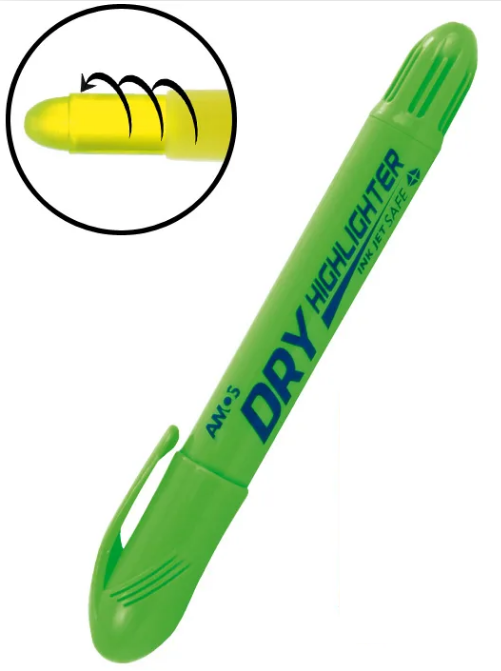 zakreślacz Amos zielony.png