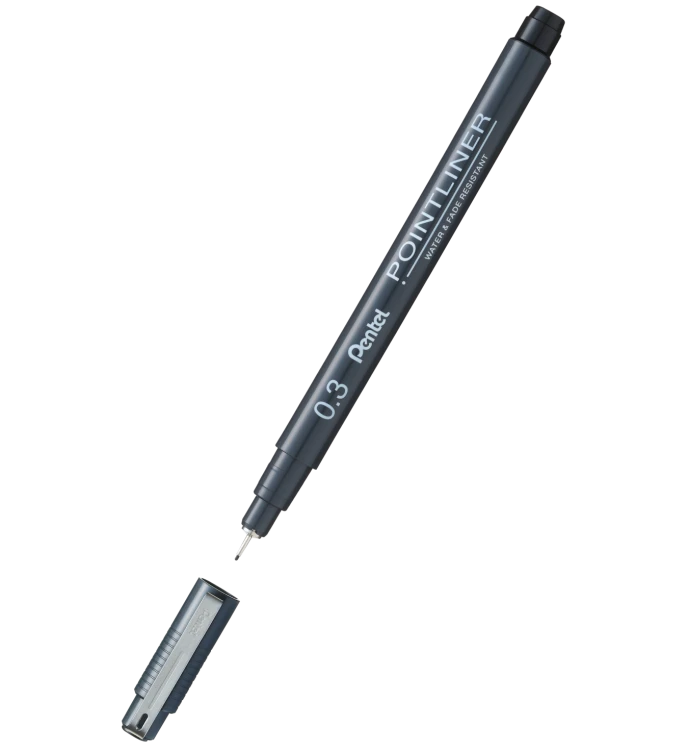 cienkopis pointliner 0,3 Pentel.png