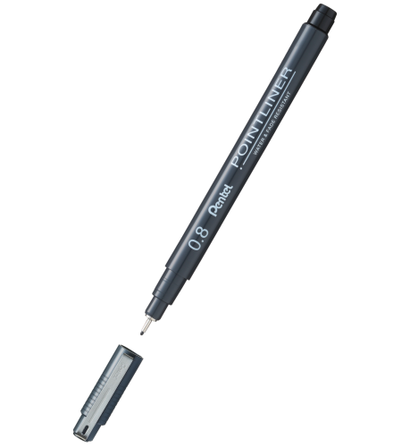 cienkopis pointliner 0,8 Pentel.png