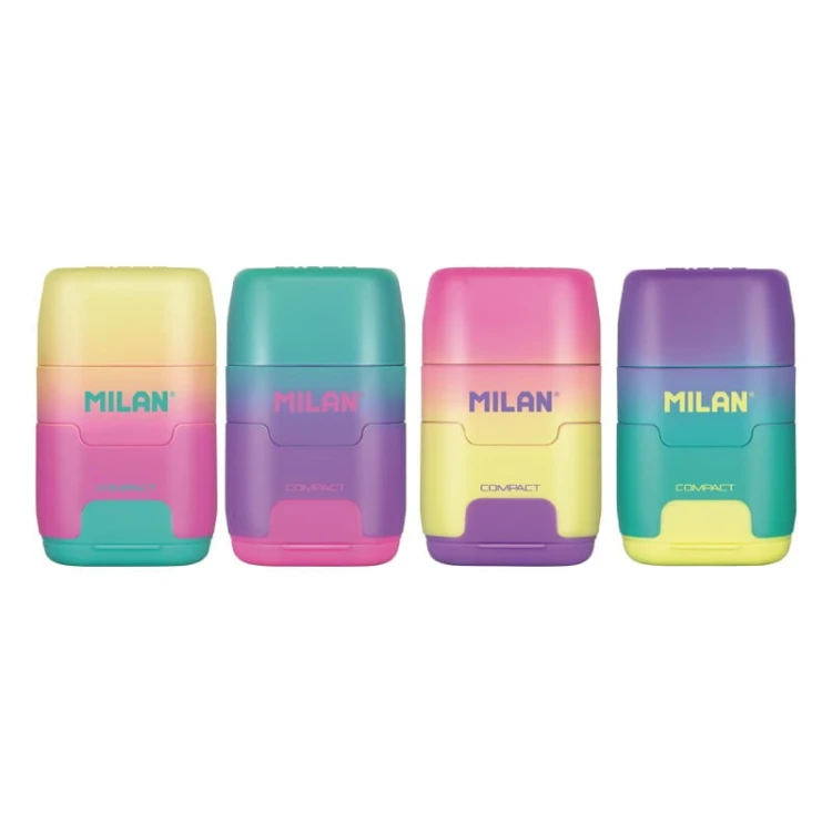 temperówka+gumka Milan podwójna SunSet