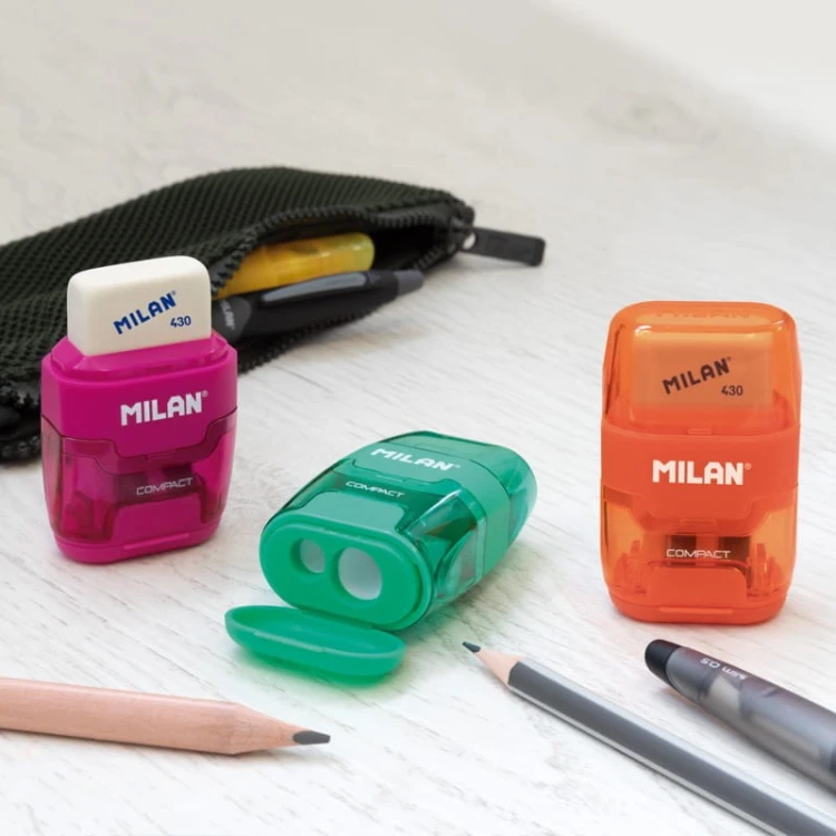 temperówka+gumka Milan Compact