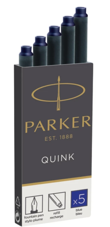 naboje Parker niebieskie.png