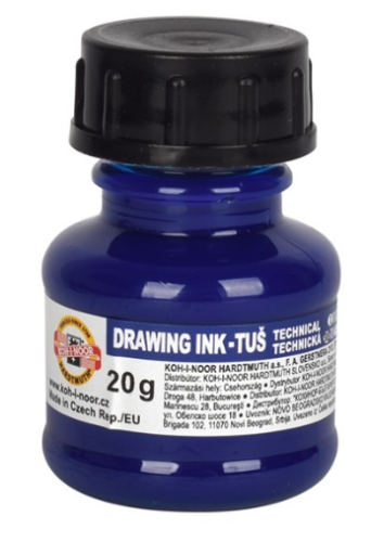 Koh-I-Noor Tusz kleślarski Niebieski.png