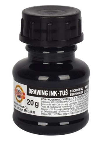 Koh-I-Noor Tusz kleślarski Czarny.png