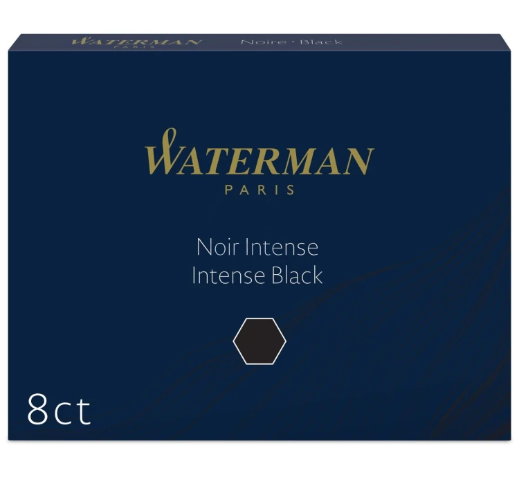 naboje długie czarne Waterman A`8Intense Black.jpg