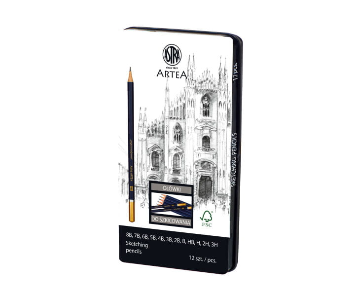 Astra ołówki do szkicowania pudełko 12 szt.jpg