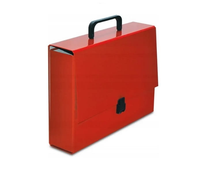 teczka z rączką Vaupe Classic II czerwona.jpg