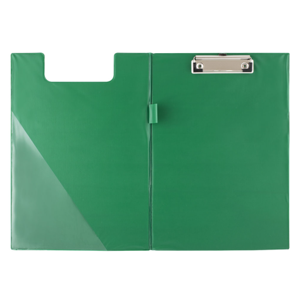 deska z klipem PCV A4 zamykana zielona.png