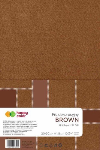 filc 20x30 Happy brązowy.jpg