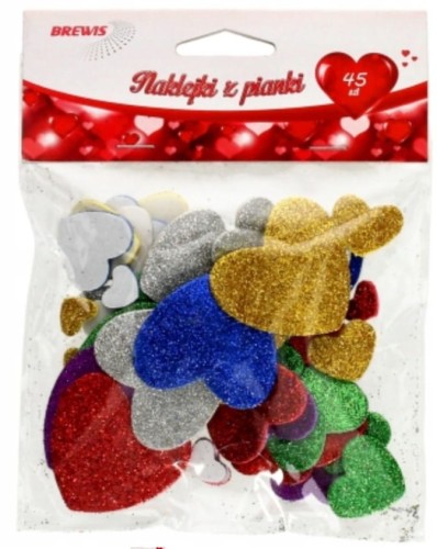 naklejki z pianki serca (45szt) PVW04 Brewis 2.jpg