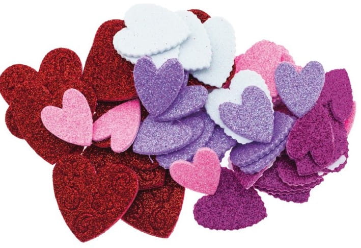 naklejki z pianki serca (64szt) PVW06    Brewis2.jpg