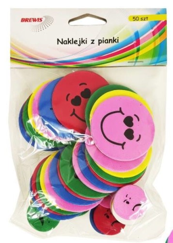 naklejki z pianki emotki (50szt) PVC32   Brewis.jpg