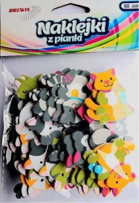 naklejki z pianki koty (36szt) PVC60     brewis.jpg
