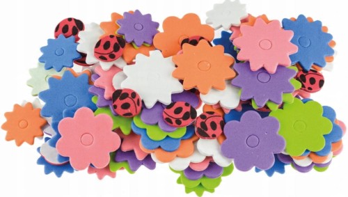 naklejki z pianki kwiatki,biedronki (88szt) PVC25 Brewis2.jpg