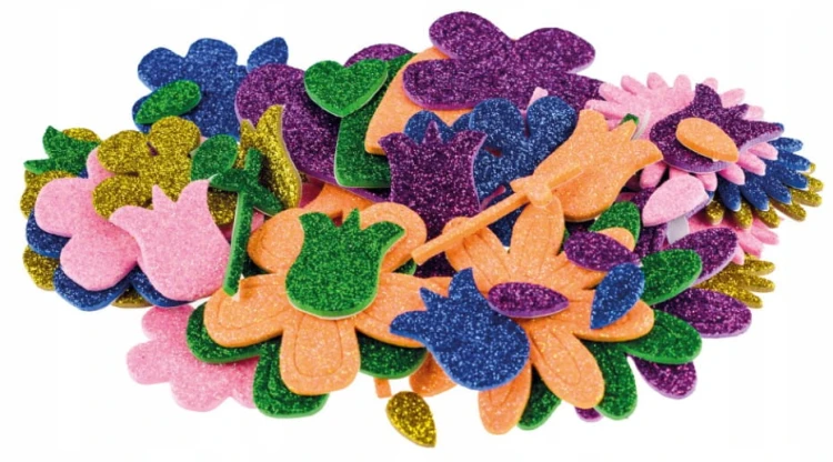 naklejki z pianki kwiatki i figury       (66szt) PVC31 Brewis.jpg