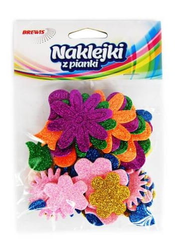 naklejki z pianki kwiatki i figury       (66szt) PVC31 Brewis1.jpg