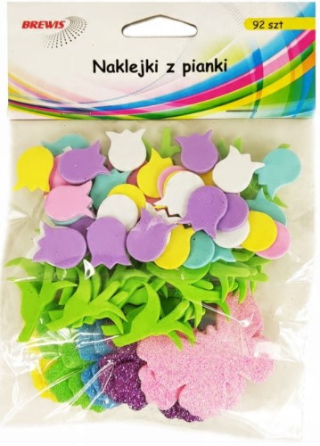 naklejki z pianki kwiaty 8+motyle (92szt) PVC29 Brewis.jpg