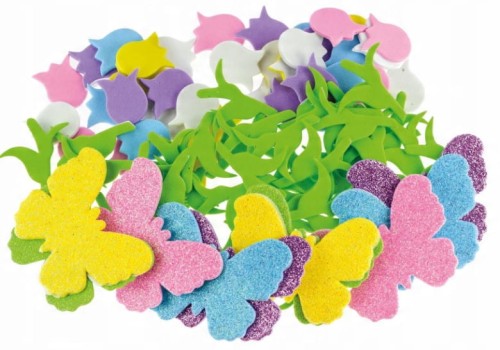 naklejki z pianki kwiaty 8+motyle (92szt) PVC29 Brewis2.jpg