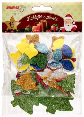 naklejki z pianki BN bombki choinki (49szt) PVX03 Brewis.jpg