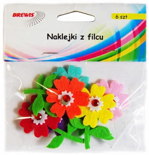 naklejki z filcu kwiatki 2 (6szt) FVC05  Brewis2.jpg