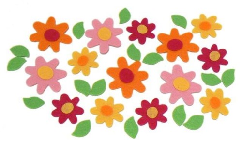 naklejki z filcu kwiatki (30szt) FVC04   Brewis.jpg