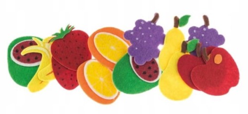 naklejki z filcu owoce (14szt) FVC02 Brewis1.jpg