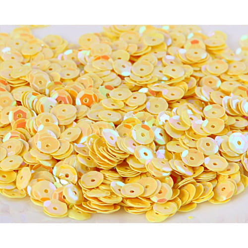 cekiny błyszczące 8mm 15g żółty meniący CEK8-NR06