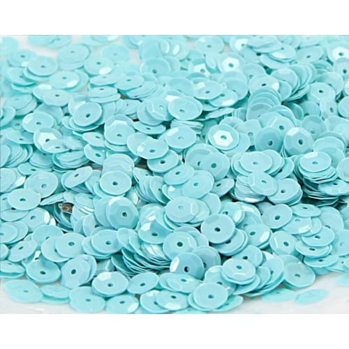 cekiny błyszczące 8mm 15g błękitny pastel CEK8-NR43