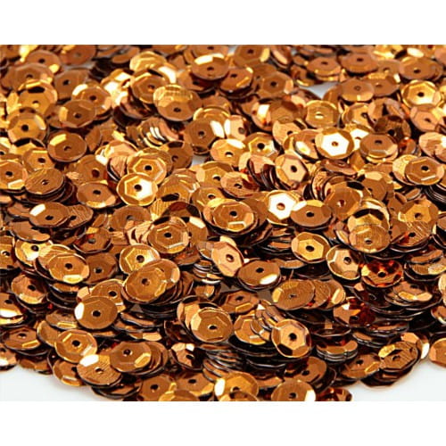 cekiny błyszczące 8mm 15g brązowy błyszczący CEK8-NR57