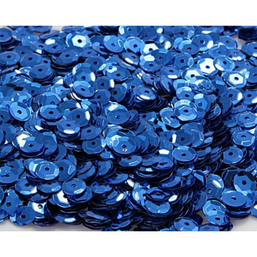 cekiny błyszczące 8mm 15g chabrowy błyszczący CEK8-NR47