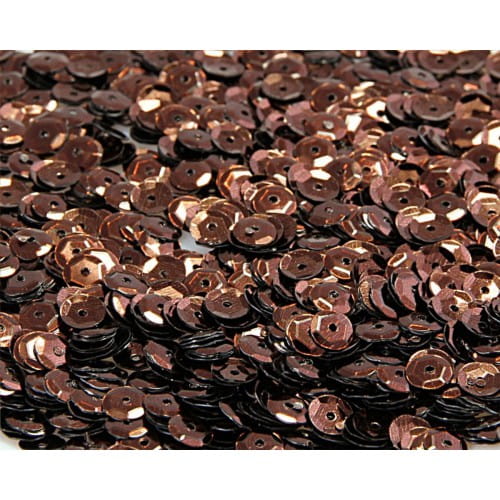 cekiny błyszczące 8mm 15g ciemnobrązowy błyszczący CEK8-NR59